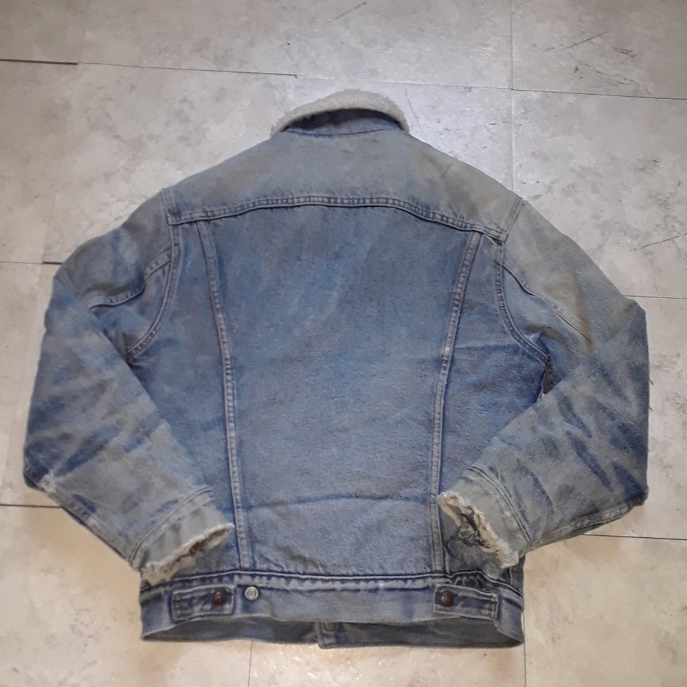 Vintage Levi's Orange Tab Sherpa Lined Denim Jacket - Picture 5 of 9